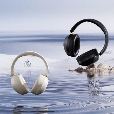 Słuchawki bezprzewodowe nauszne X22 Max Bluetooth ANC - beżowe