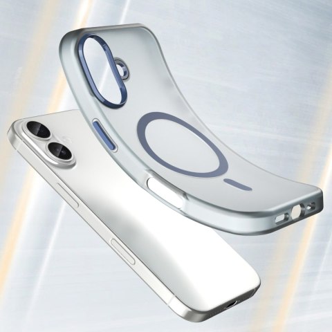 Etui case na iPhone 17 Magnetic Abrasive MagSafe - matowe niebieskie