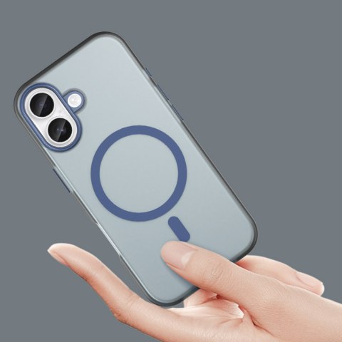 Etui case na iPhone 17 Magnetic Abrasive MagSafe - matowe niebieskie