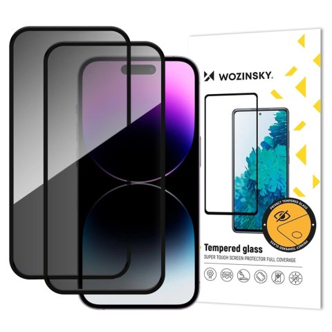 Szkło hartowane prywatyzujące na iPhone 17 Pro Privacy Glass - 2 szt.