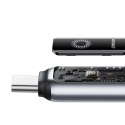 Kabel przewód w oplocie USB-A - USB-C 66W 1.2m - czarny