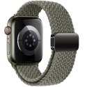Pasek do Apple Watch 4 / 5 / 6 / 7 / 8 / 9 / SE / Ultra 1 / 2 (42 / 44 / 45 / 49 mm) Nylonmag - zielony