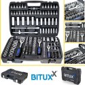 ZESTAW NARZĘDZI 171 ELEMENTÓW WALIZKA BITUXX KLUCZE NASADOWE