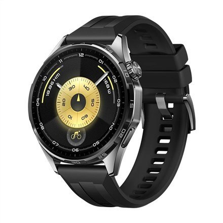Zegarek Huawei WATCH GT 6 46mm Inteligentny z GPS i AMOLED, wodoodporny, czarny