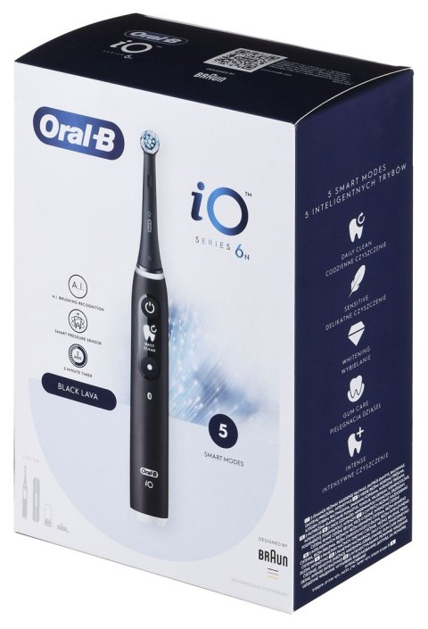 BRAUN ORAL-B SZCZOTECZKA ELEKTRYCZNA IO 6N BLACK ONYX czarna