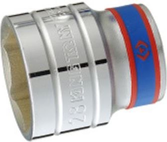 KING TONY NASADKA KRÓTKA 6-KĄTNA CHROMOWANA 1/2'' 7MM*38MM