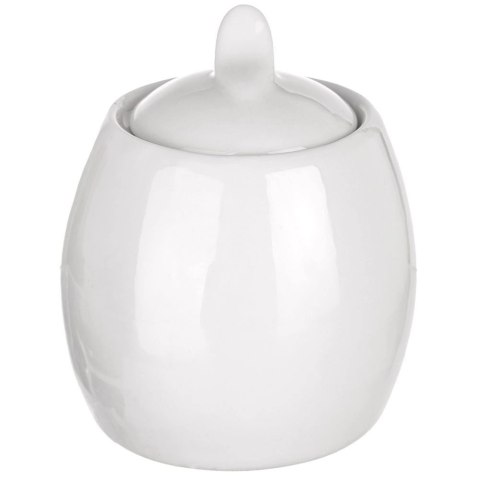 Cukierniczka Porcelanowa ORION MONA 240 ml Biała z Pokrywką Nowoczesna