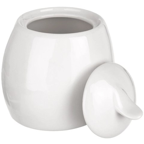 Cukierniczka Porcelanowa ORION MONA 240 ml Biała z Pokrywką Nowoczesna