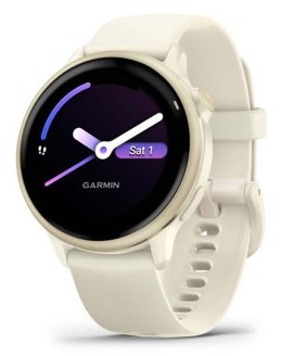 Zegarek sportowy Garmin Vivoactive 6 AMOLED 42mm Bone/Lunar Gold