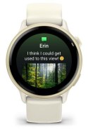 Zegarek sportowy Garmin Vivoactive 6 AMOLED 42mm Bone/Lunar Gold