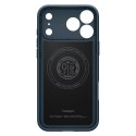 Etui pokrowiec case na iPhone 17 Pro Max MagSafe Thin Fit - granatowe