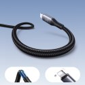 Kabel przewód S-A28 z oplotem USB-C - Lightning 30W 1m - czarny