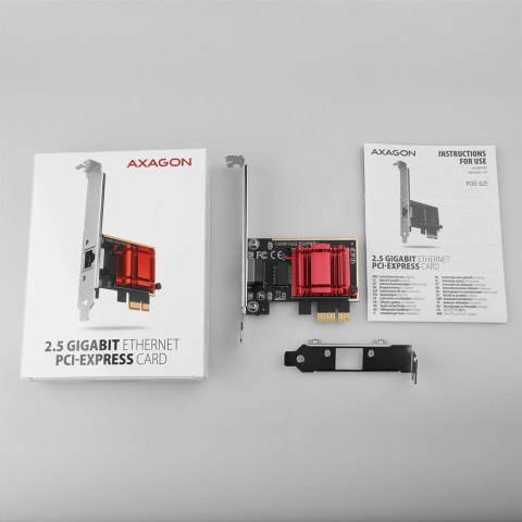 AXAGON AXAGON PCI-Express network card with 2.5 Gbit/s transmission rate and PXE support | PCEE-G25