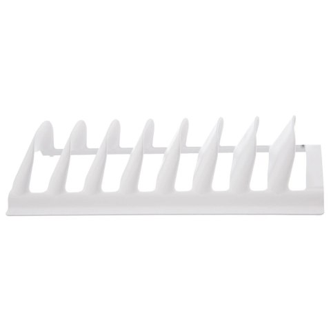 Stojak na Pokrywki Talerze Biały Organizer Szafka 8 szt. 29,5 cm ORION