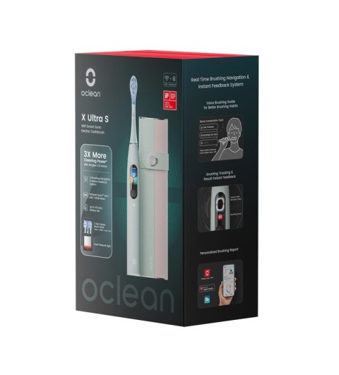 Elektryczna szczoteczka do zębów Oclean X Ultra S - zielona