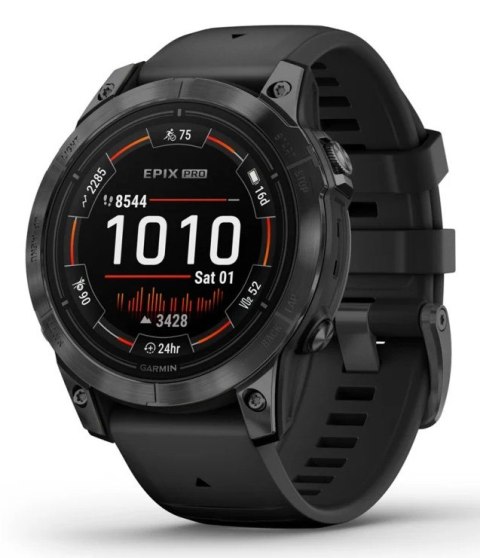 Zegarek sportowy Garmin EPIX PRO (GEN 2) AMOLED 47mm Slate Gray Black/Black Band