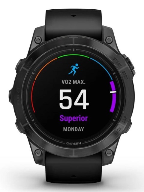 Zegarek sportowy Garmin EPIX PRO (GEN 2) AMOLED 47mm Slate Gray Black/Black Band