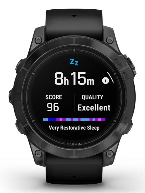 Zegarek sportowy Garmin EPIX PRO (GEN 2) AMOLED 47mm Slate Gray Black/Black Band