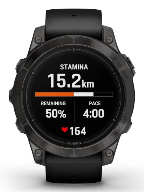 Zegarek sportowy Garmin EPIX PRO (GEN 2) AMOLED 47mm Slate Gray Black/Black Band