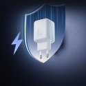 Ładowarka sieciowa GaN z organizerem na kabel 45W - biała