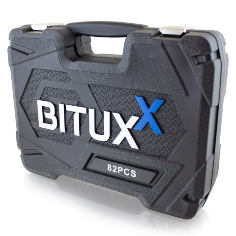 ZESTAW NARZĘDZI BITUXX 82 ELEMENTY NASADKI BITY TORX W WALIZCE