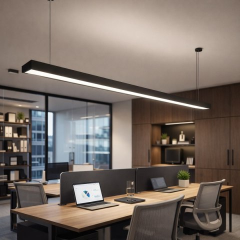 Oprawa led Cynideco 12W 4000K 0,6m czarna