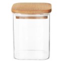 Pojemnik Szklany Kwadratowy Sypkie 850 ml ORION z Uszczelką 12,5 x 10,5 cm