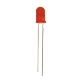 Dioda 5mm 12V czerwona clear