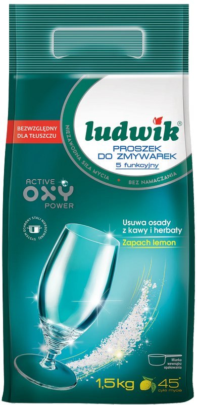 Ludwik 5-funkcyjny Proszek Do Zmywarek Worek 1,5kg