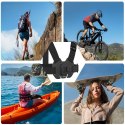 Szelki na klatkę piersiową do kamery sportowej GoPro DJI - czarne