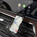 Elegancki uchwyt samochodowy grawitacyjny na telefon F8Max czarny