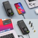 Kompresor pompka elektryczna powerbank latarka 150 PSI 8000mAh - czarny