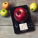 Waga kuchenna inteligentna z wyświetlaczem aplikacją Bluetooth 10 kg - czarna