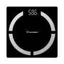 Waga łazienkowa inteligentna analityczna Bluetooth 180 kg - czarna