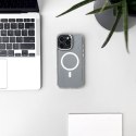 Etui brokatowe case na Samsung Galaxy A36 5G Glitter Case MagSafe - białe