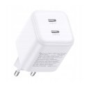 Ładowarka sieciowa USB-C GaN 45W - biała
