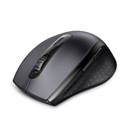 Myszka bezprzewodowa ergonomiczna optyczna 5 przycisków 1600 DPI - czarna