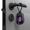 Wykrywacz ukrytych kamer z alarmem mini latarką + kabel USB-A - USB-C - czarny