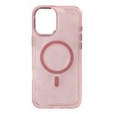 Etui brokatowe plecki na Samsung Galaxy A16 5G Glitter Case MagSafe - różowe