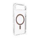 Etui plecki case na iPhone 17 Air TPU PC Lite Mag MagSafe - przezroczyste brązowy pierścień