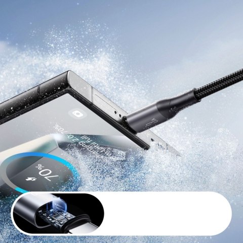Kabel przewód USB-A - USB-C Flash Series 3A 1m - czarny
