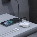 Ładowarka sieciowa USB-C z kablem USB-C - iPhone Lightning GaN PD 20W - czarna