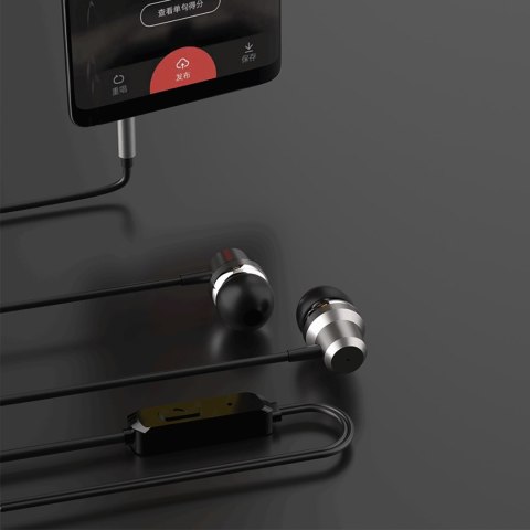 Słuchawki przewodowe dokanałowe X10PRO mini jack 3.5mm - czarne