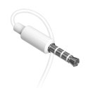 Słuchawki przewodowe douszne X10S mini jack 3.5mm 1.15m - białe