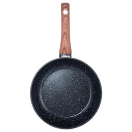 Patelnia Granitowa Nieprzywierająca 20 cm VILDE Black&Wood Indukcja