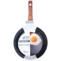 Patelnia Granitowa Nieprzywierająca 20 cm VILDE Black&Wood Indukcja