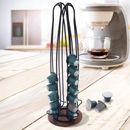 Stojak Obrotowy na Kapsułki Nespresso Czarny RADKA 40 cm ORION