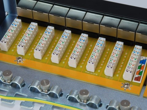 Equip Pro - Panel krosowy - CAT 6a - RJ-45 X 24 - 1U - 48,3 cm (19")