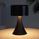 Lampka Nocna LED Metalowa Czarna Bezprzewodowa Stołowa Solidna VILDE 20,5cm