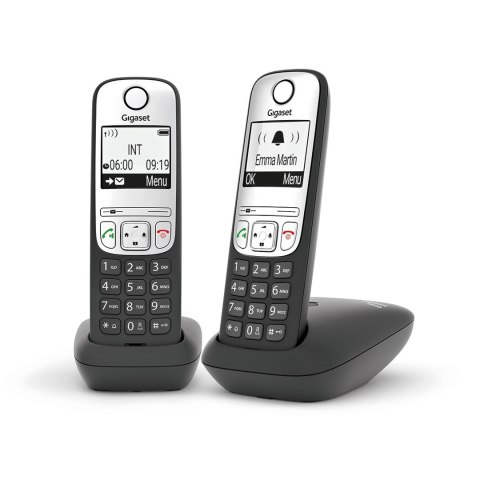 DECT Schnurlostelefon schwarz Gigaset A690 A Duo